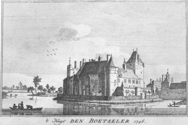 Castillo Boetzelaer 1746, grabado según un dibujo de Jan de Beijer
